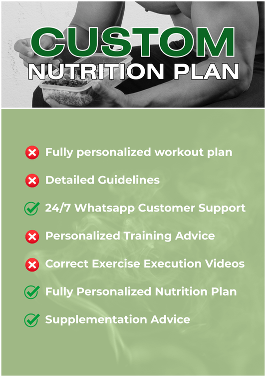 CUSTOM NUTRITION PLAN